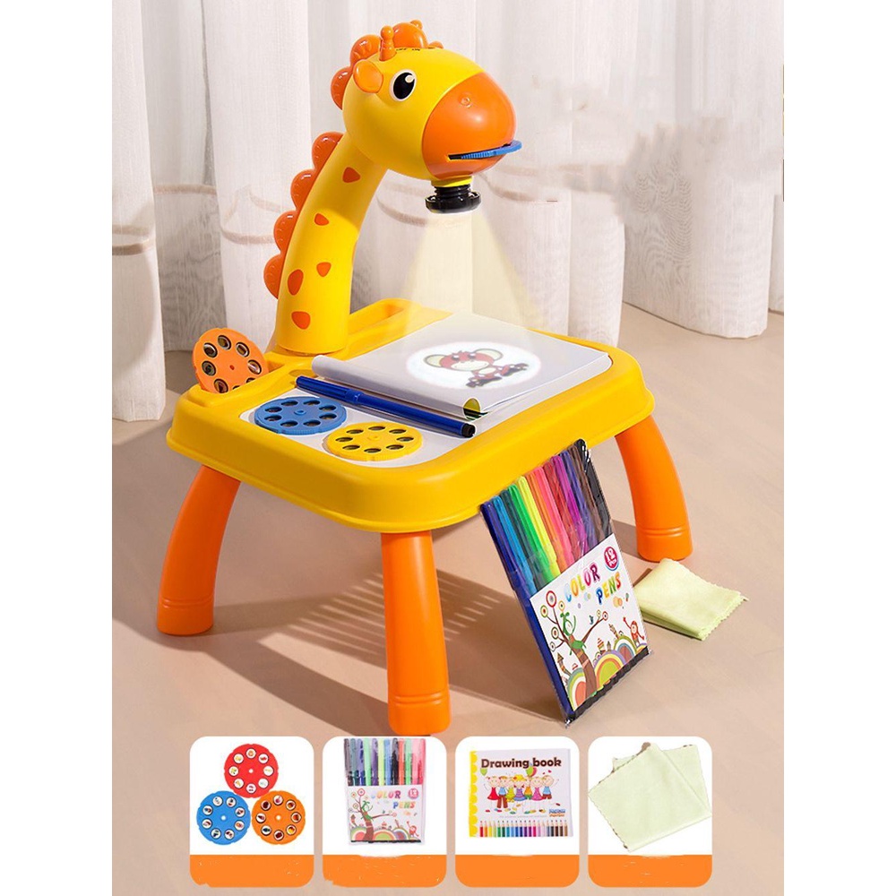 1 Đồ Chơi Máy Chiếu Đèn Led Hoạt Hình Thủ Công Sáng Tạo Cho Bé