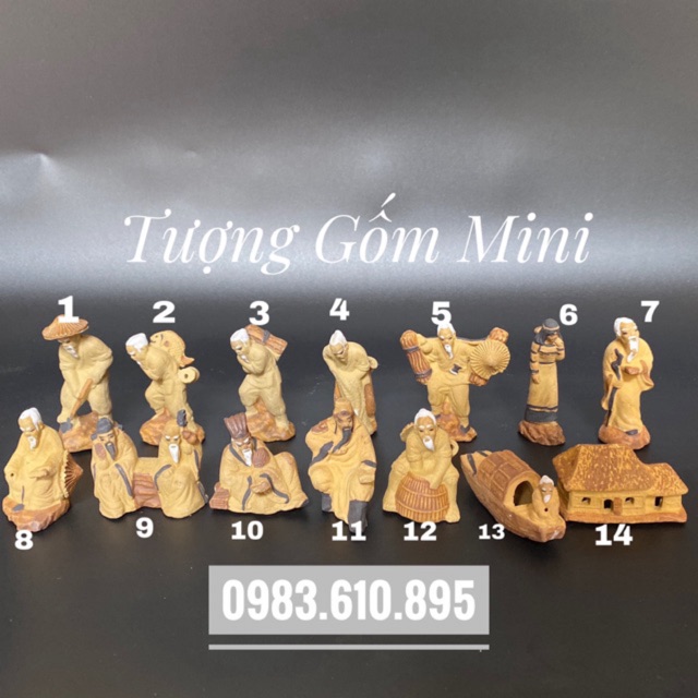 Tượng Gốm Mini Trang Trí Tiểu Cảnh