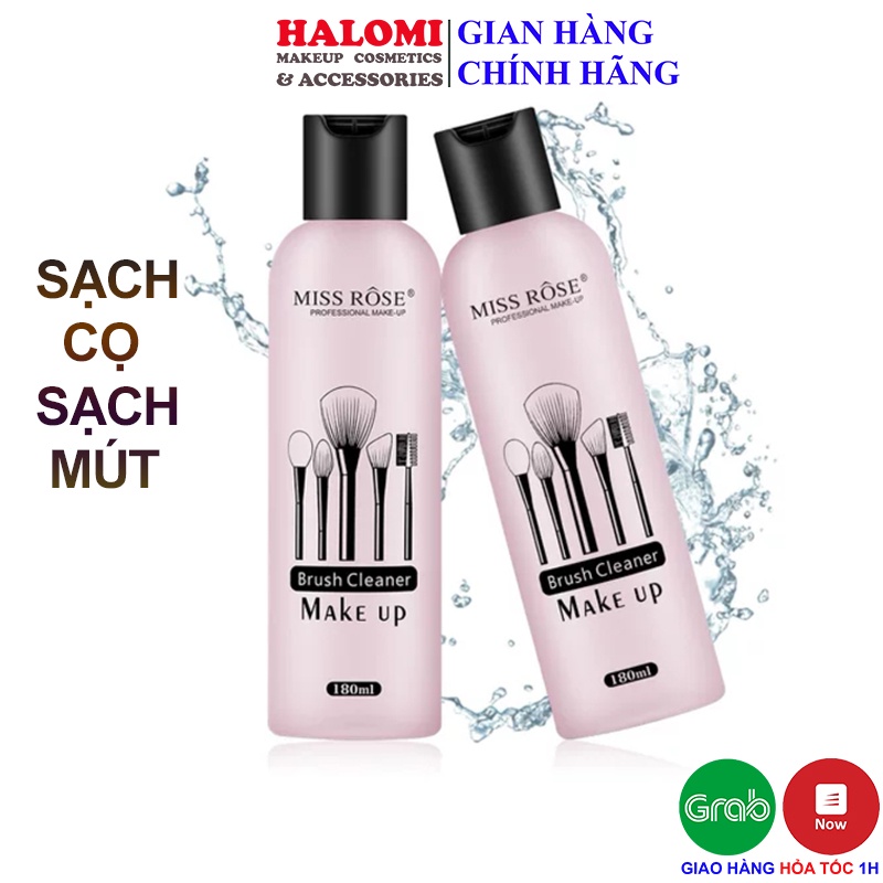 Nước Rửa Cọ Trang Điểm Miss Rose Giặt Mút Siêu Sạch Dễ Sử Dụng HALOMI