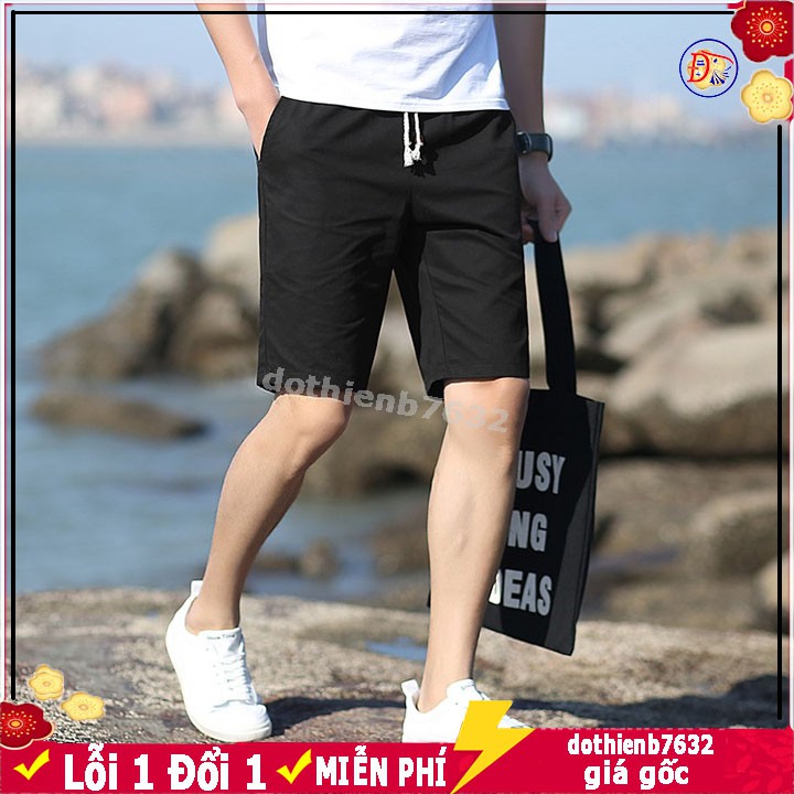 Quần Short Kaki Lưng Thun ⚡️ CÓ VIDEO ⚡️ Quân sọt đùi lững lưng thun dây rút có túi to dáng đứng