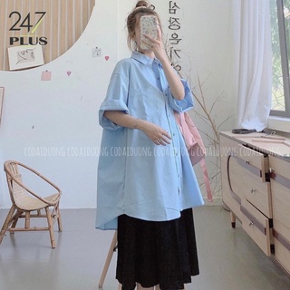 Áo Sơ Mi Cộc Tay Oversize