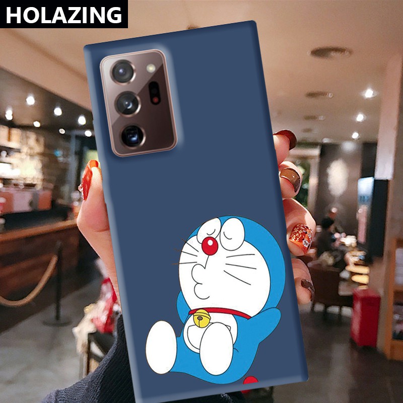 Samsung Galaxy S21 Ultra S8 Plus S10E S10 5G Note 20 10 Plus 9 8 Candy Color Phone Cases Doraemon Soft Silicone Cover