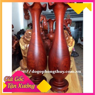 [Mã HUYNHSHOP free ship cho đơn 250k]  Cặp Lục bình gỗ hương cao 40cm