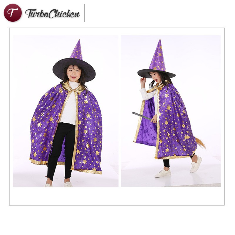 Bộ Đồ Hóa Trang Phù Thủy Halloween Cho Bé