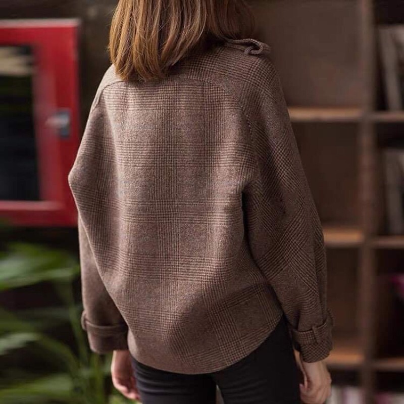 Áo khoác dạ nữ cao cấp kiểu dáng phong cách QCNP3536