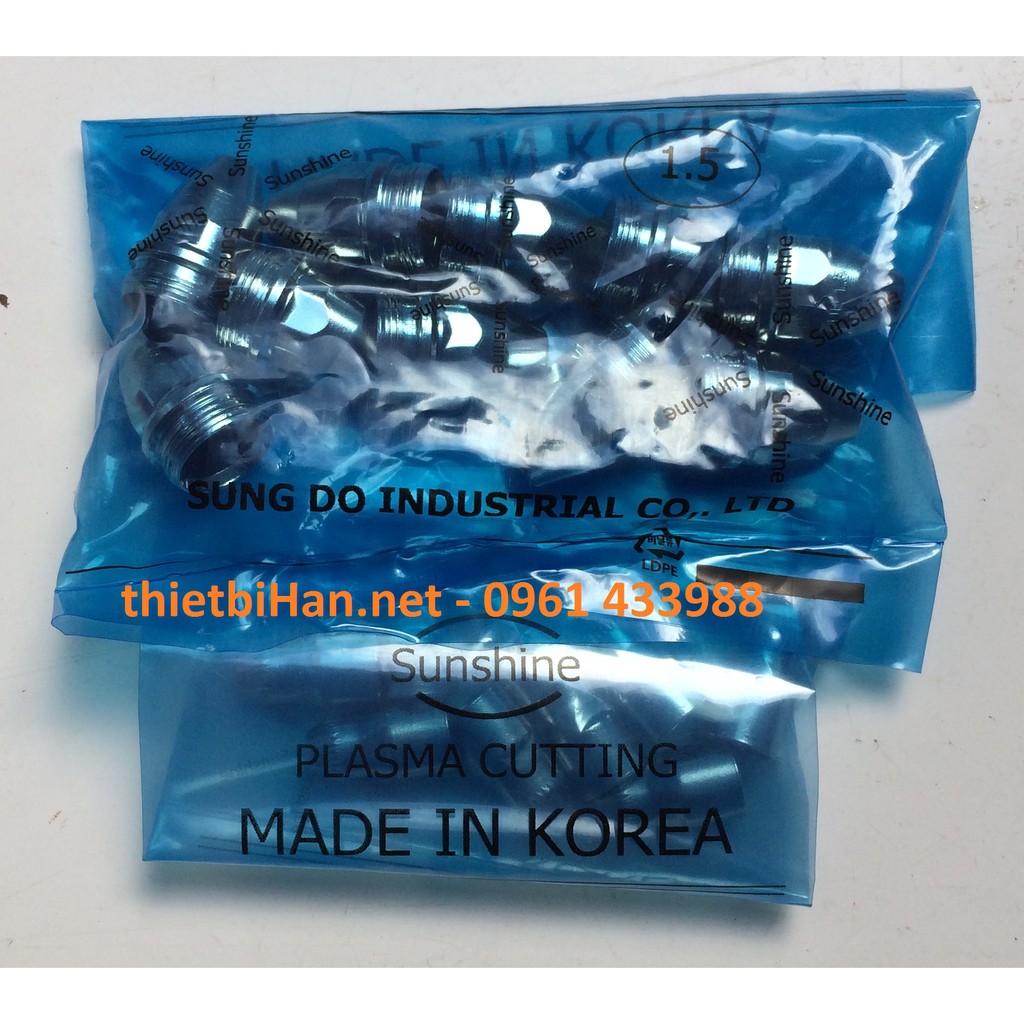 Bộ 10 béc cắt plasma P.80- 1.5 chính hãng Sunshine- Korea