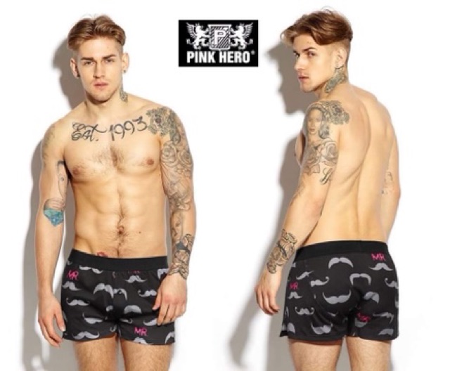 Quần đùi nam, quần short PINK HERO