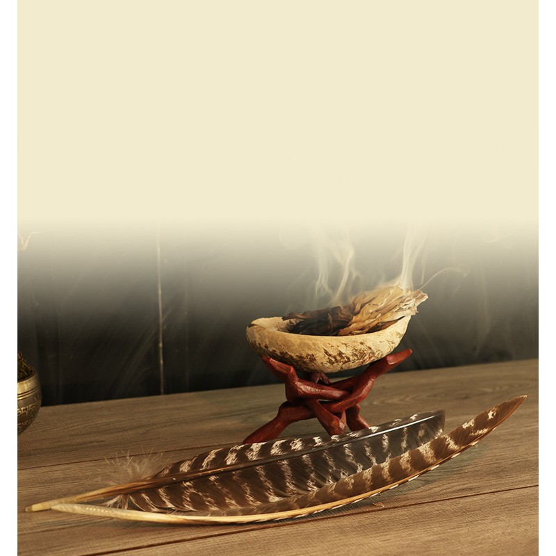 Smudging Feather/ Lông vũ quạt khói Sage/ Lông gà tây đen