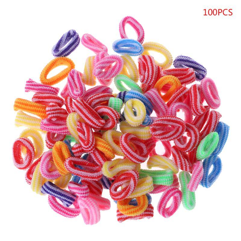 ✿ Set 100 Dây Thun Cột Tóc Nhiều Màu Sắc