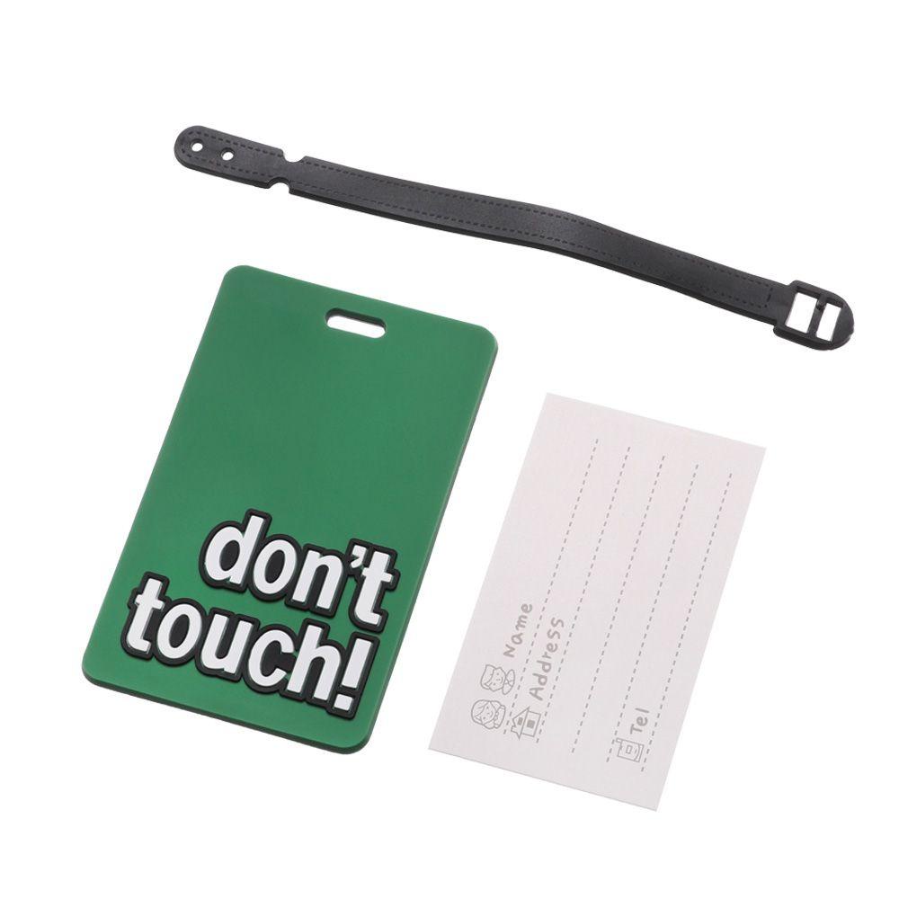 ♫DAPHNE♫ Fashion Luggage Tag Portable Baggage Holder Travel Tag Travel Accessories Cute Cartoon Baggage Boarding Label Women Men Good Travel PVC Creative Letter