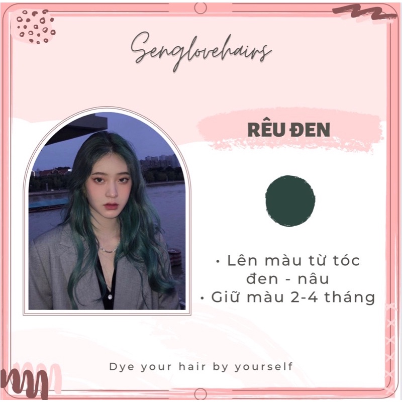 Thuốc nhuộm tóc màu RÊU ĐEN