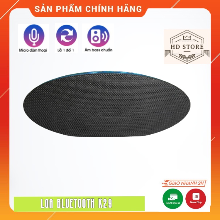 Loa Bluetooth K29 Mini . Thiết Kế Cực Đẹp , Tinh Tế , Âm Thanh Cực Hay . Hỗ Trợ Cắm Thẻ Nhớ . Bảo Hành 12 Tháng