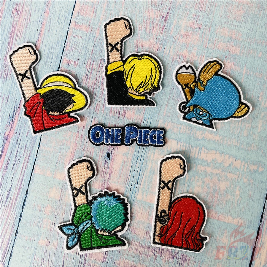 Miếng dán ủi lên quần áo hình nhân vật One Piece
