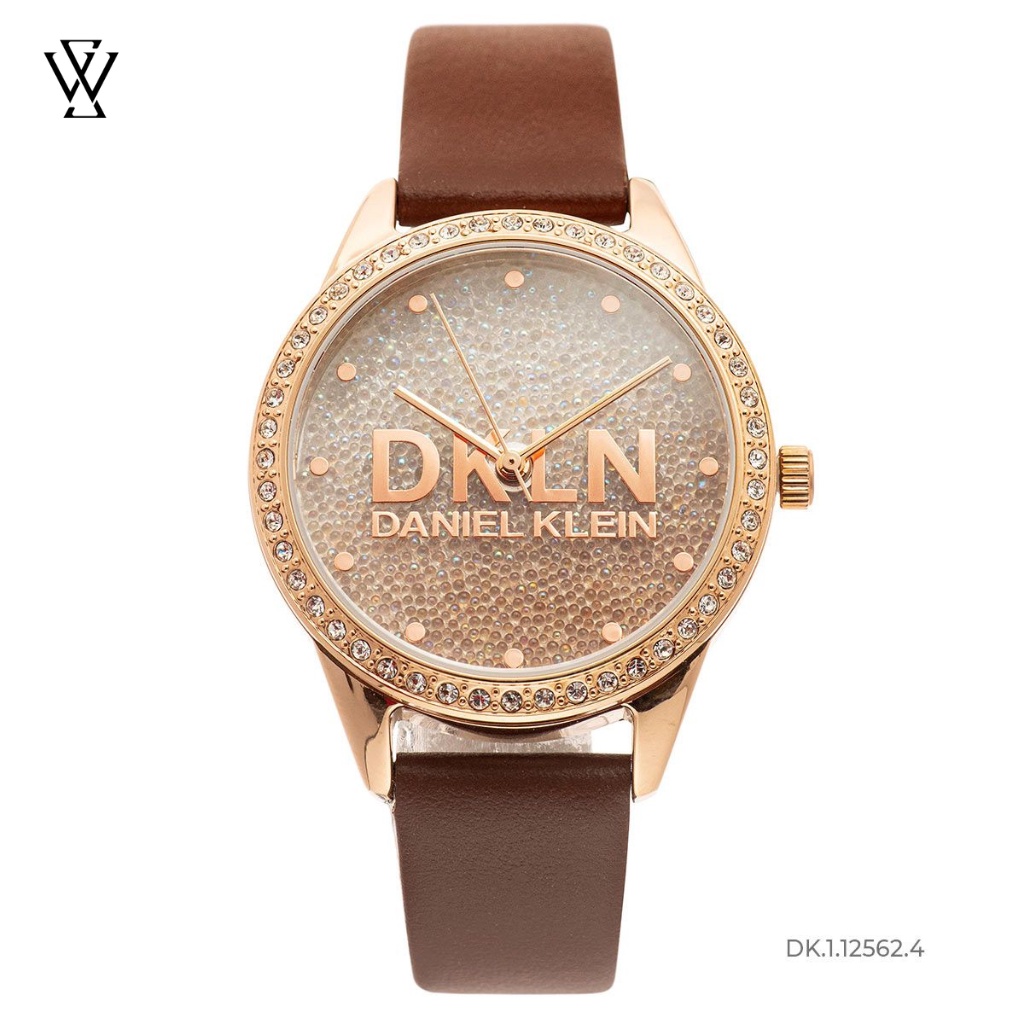 Đồng Hồ Quartz Nữ Daniel Klein WATCHSTORE DK.1.12562.4 Mặt Kính Khoáng 36mm, Dây Da, Vỏ Thép Không Gỉ