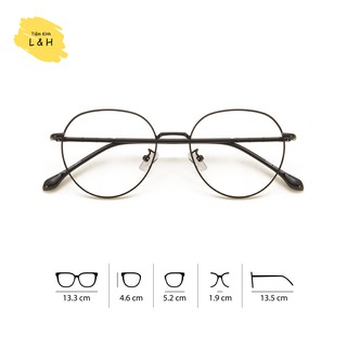 Kính Kim Loại 2998 Nam Nữ - Kính Chống Ánh Sáng Xanh Bảo Vệ Mắt