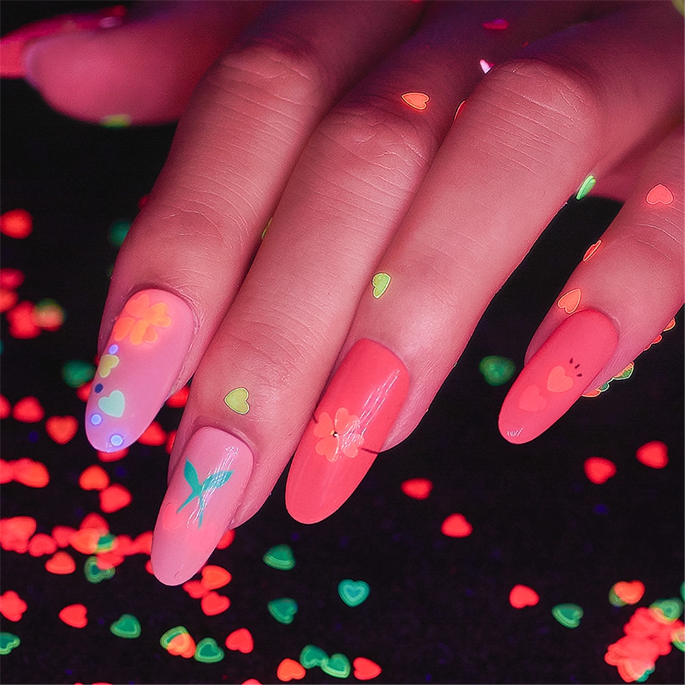 Hộp sequin lấp lánh dùng để trang trí móng nghệ thuật