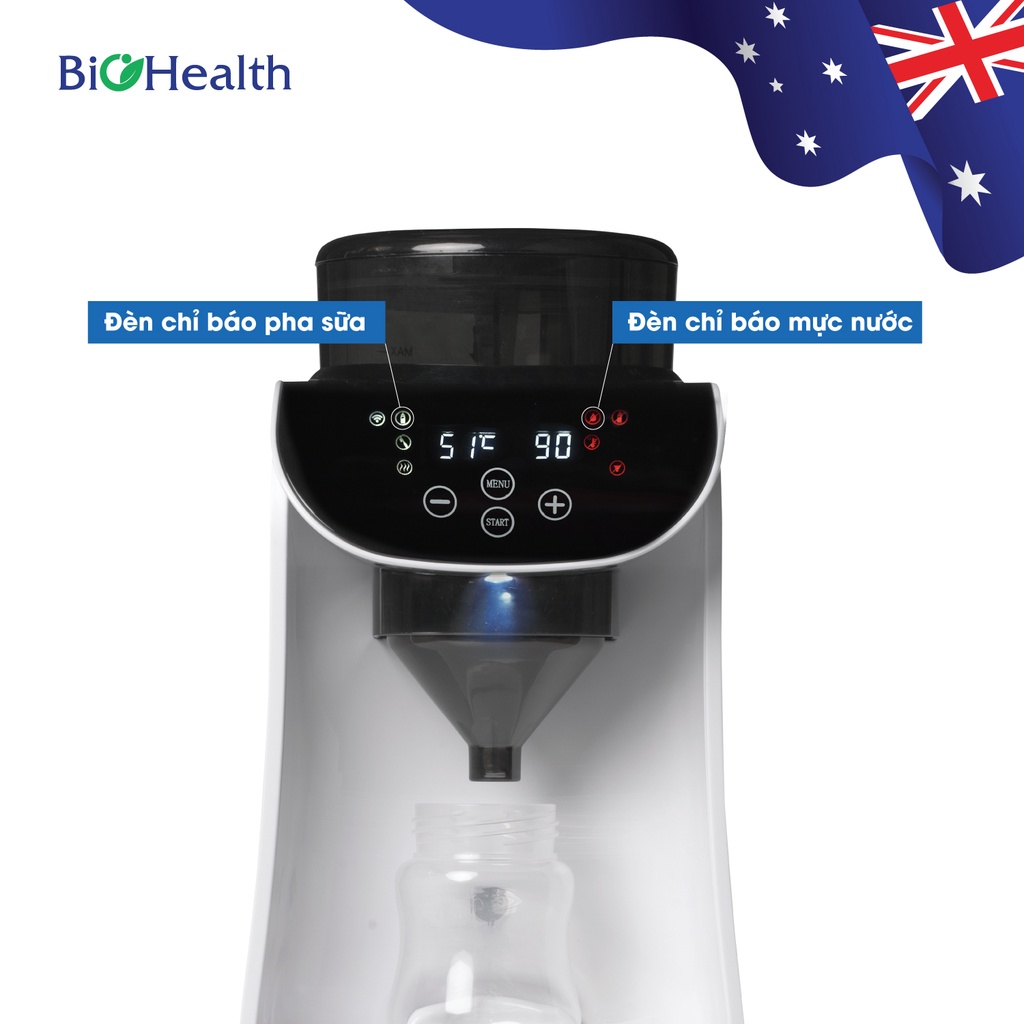 Máy Pha Sữa Tự Động Chỉ 10s - Tiết Kiệm Thời Gian Cho Bố Mẹ - Biohealth BH6000