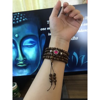 Vòng Trầm mix charm
