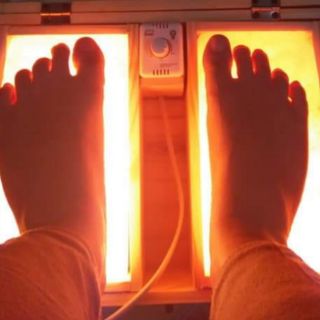 Đá muối himalaya 2 viên mặt cong