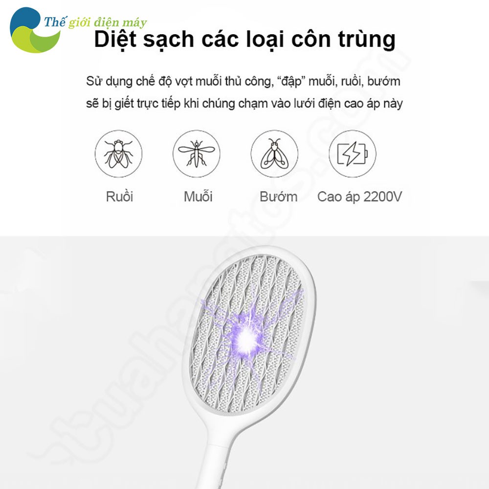 Vợt bắt muỗi Xiaomi Solove P1 - Bảo hành 1 tháng - Shop Thế Giới Điện Máy