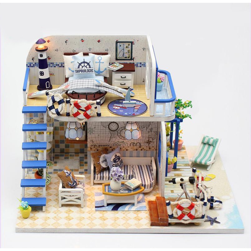 Mô hình nhà DIY Doll House Blue Coast