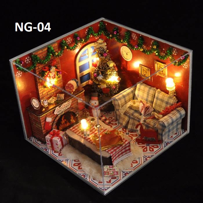 Mô hình nhà gỗ DIY - Chủ đề Noel