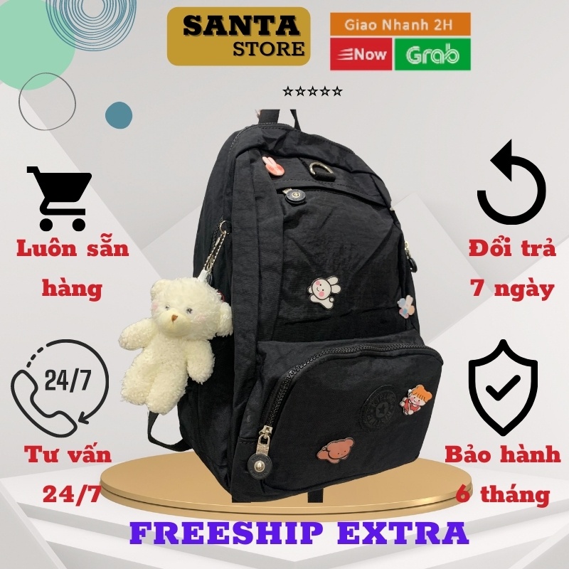 Balo nữ đẹp đi học Kipling SANTA STORE KL2066 thời trang Hàn Quốc Ulzzang cao cấp giá rẻ cá tính nhiều màu xinh xắn