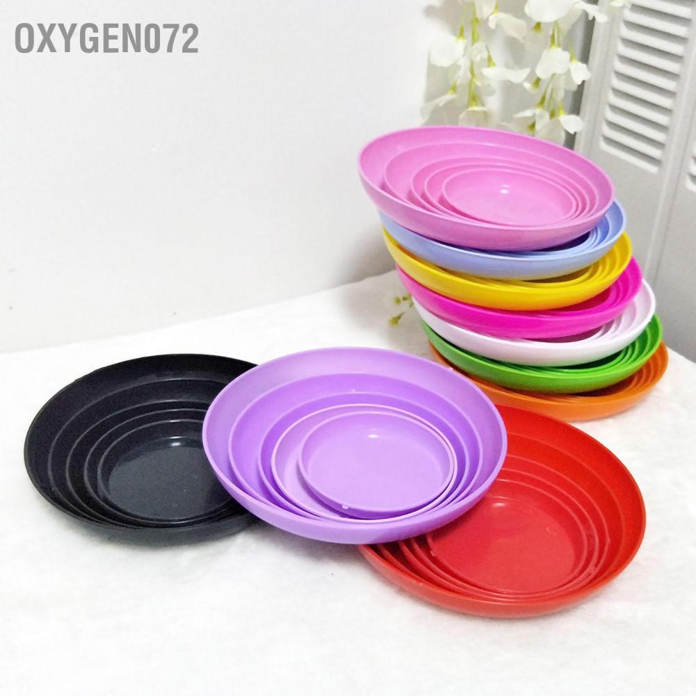 Oxygen072 Oxygen072 Chậu hoa trồng cây hiện đại tròn linh hoạt với khay có thể tháo rời để làm vườn ban công văn phòng