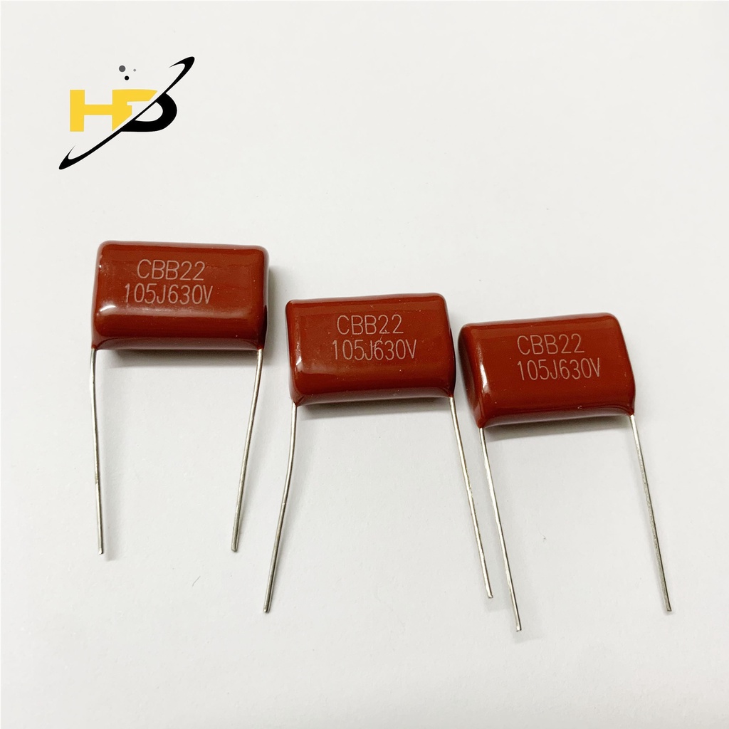 Linh Kiện Điện Tử, Gói 3 Tụ CBB22 630V 105J 1uF 1000NF Loại Tốt