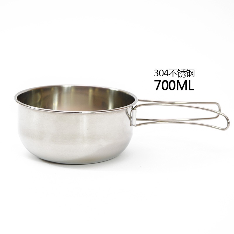 Bộ Tô Đa Năng Bằng Thép Không Gỉ 304 Thiết Kế Nhỏ Gọn Tiện Dụng Mang Theo Du Lịch Cắm Trại