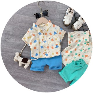 (8-18kg)QCCC Set bộ bé trai QC cao cấp
