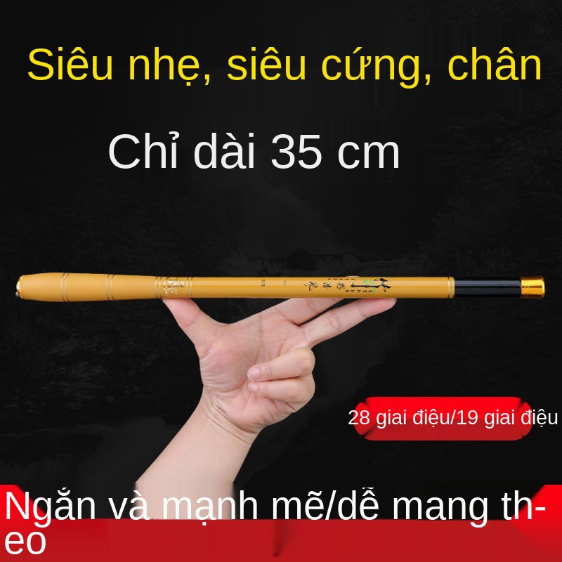 Mười thương hiệu hàng đầu về cần câu tay carbon mini đủ kích thước Đoạn ngắn siêu nhẹ 2819 cá chép có thể điều ch