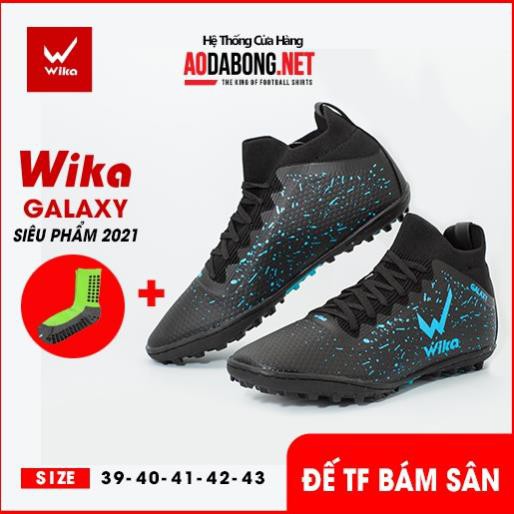Giầy đá bóng, đá banh chính hàng Wika Galaxy sân cỏ bản 2021 Full box bền đẹp. Tặng tất