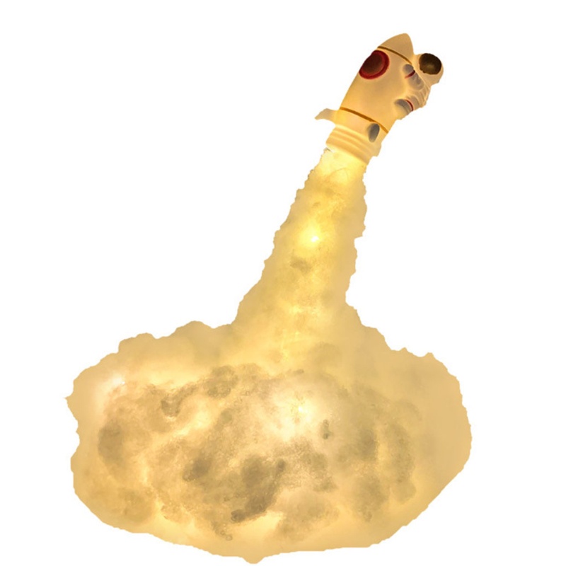 Đèn Ngủ Hình Tên Lửa Bằng ABS Điều Khiển Màu Sắc Ấm Áp