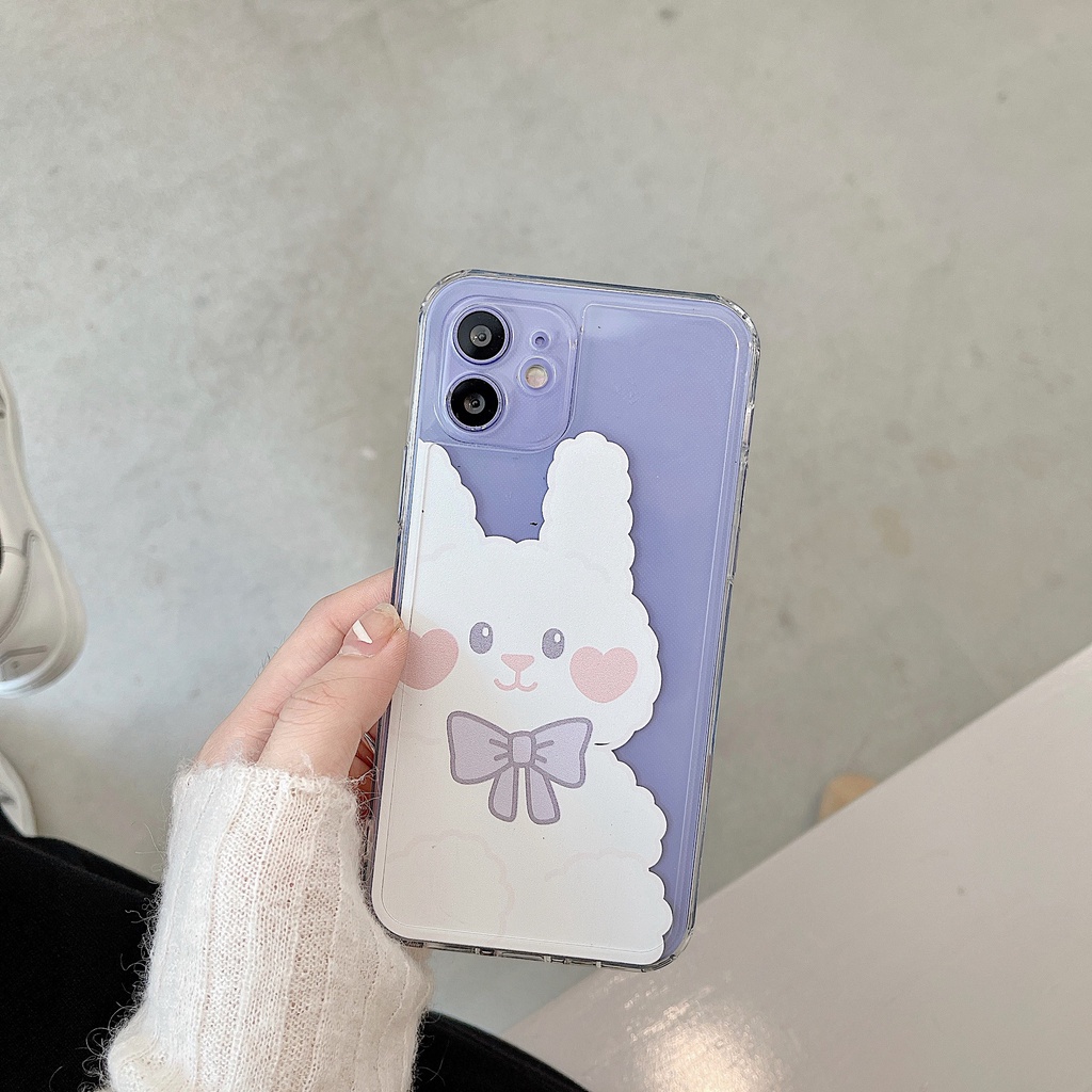 Ốp lưng iphone ốp Điện Thoại Mềm In Hình Thỏ Hoạt Hình Cho iPhone 12 11 12 / 12 Pro / 12 Pro max / 11 / 11 Pro max / XS max / XR / 8 plus / 7 plus 6s / 6 Ốp lưng iphone ốp Điện Thoại Đáng Yêu