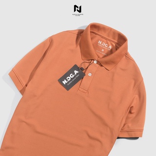Áo Polo Nam Màu Cam Đất Basic N.GG.A Chất Cotton