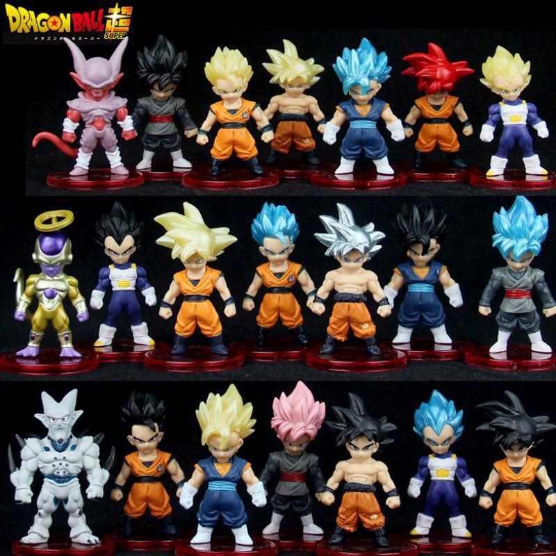 [SET 21 DRAGON BALL] MÔ HÌNH DRAGON BALL, 21 NHÂN VẬT CHIBI SIÊU NGẦU