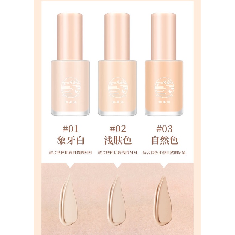 Kem nền dạng lỏng LAMEILA 30ml dưỡng ẩm, che khuyết điểm - Mỹ phẩm nội địa Trung