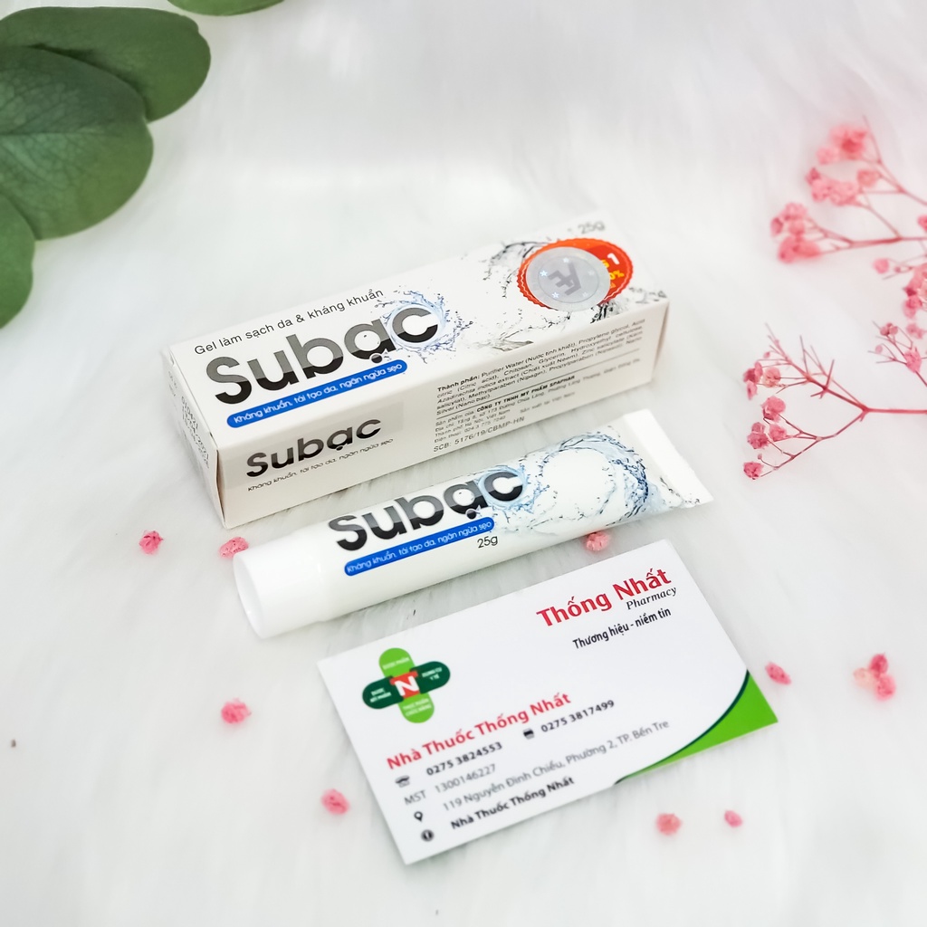 Su Bạc Gel Bôi Sát Khuẩn, Tái Tạo Da, Ngừa Sẹo Tuýp 25 gram