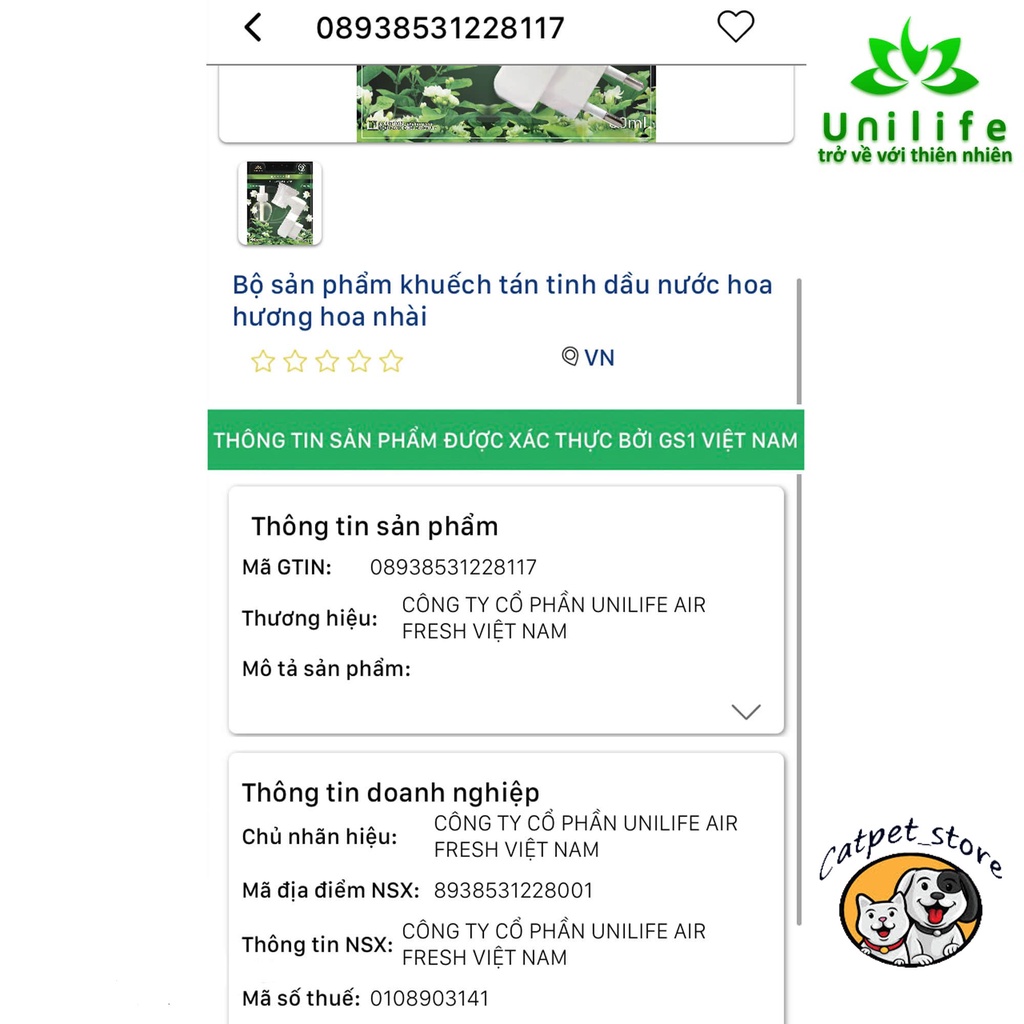 Máy xông tinh dầu Unilife [ TẶNG TINH DẦU HOA NHÀI 30ml ] Chính hãng BH 12 Tháng - Khử mùi hôi chó mèo