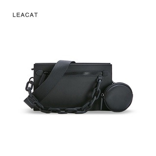 Túi đeo chéo dáng vuông nhỏ LEACAT thời trang mùa hè cho nam và nữ