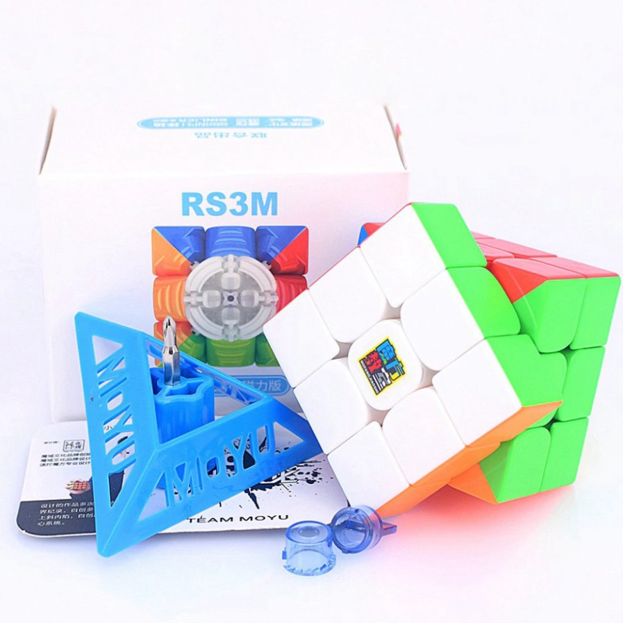 [Trợ giá] Rubik 3x3 RS3M 2020 MF3RS3 M Rubik Nam Châm 3 Tầng Stickerless MF3RS V3 M (Hãng Mod)