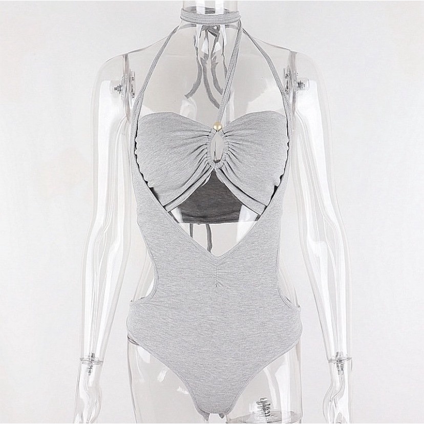 Bodysuit Dây Cột Cổ Thời Trang Sexy Ulzzang Hot Trend Ảnh Thật 2022 [ADORABLE]