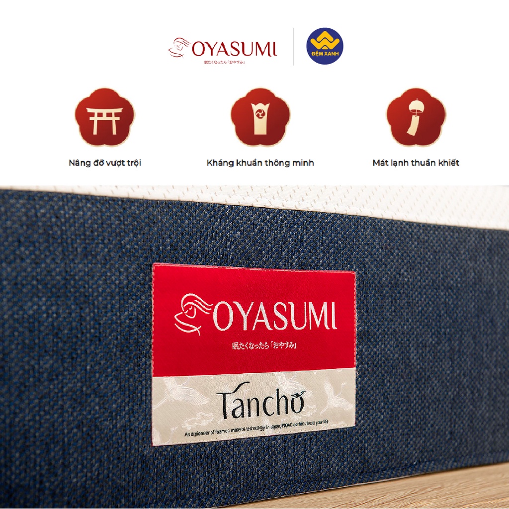 Đệm Foam Nhật Bản Oyasumi Tancho cao cấp