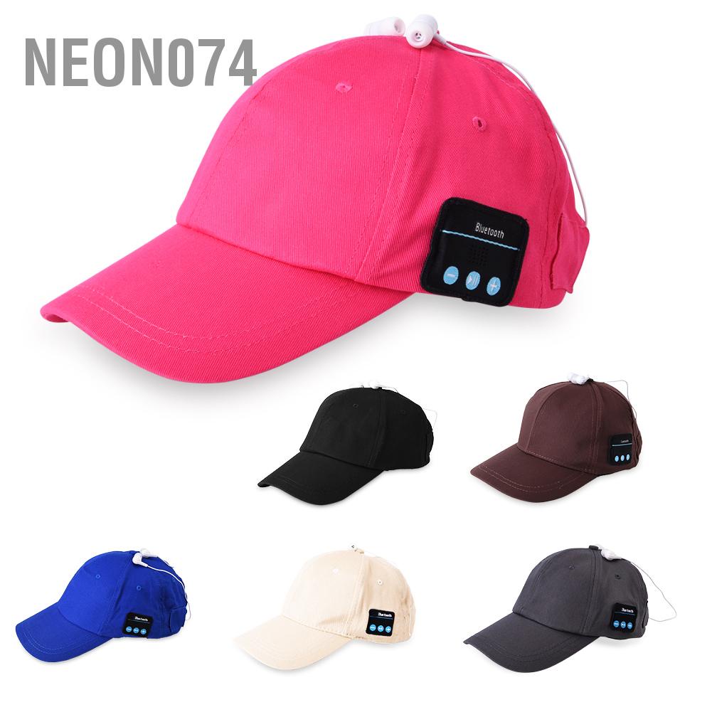 Neon074 6 màu Tai nghe không dây Bluetooth 4.2 Mũ tai Âm nhạc Thể thao Chạy bộ bóng chày