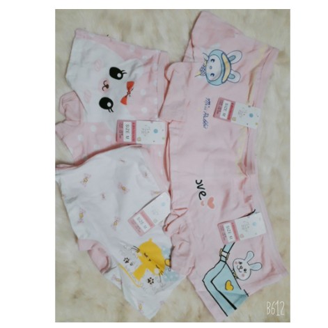 SET 4 CHIẾC QUẦN LÓT ĐÙI,QUẦN CHÍP ĐÙI CHO BÉ HỌA TIẾT CỰC XINH-Chất cotton