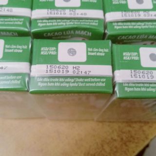 lốc sữa Nuti cacao lúa mạch 180ml date 15/6/2022