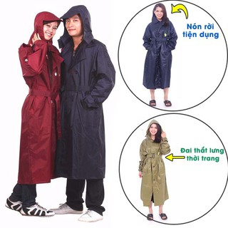 Áo mưa măng tô - siêu nhẹ, siêu bền, chống thấm