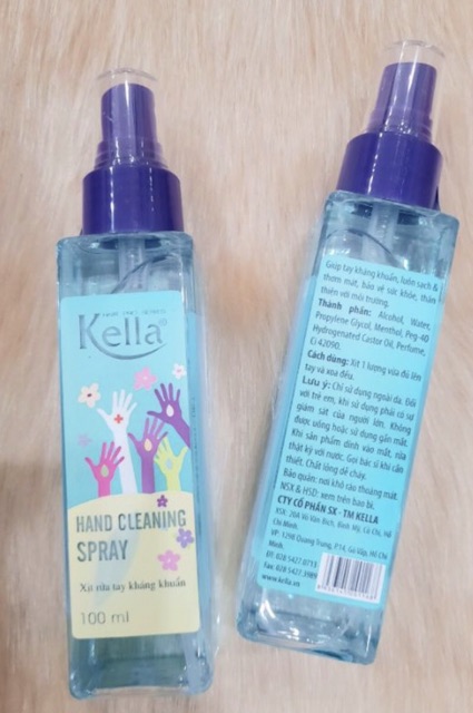 Nước xịt rửa tay khán khuẩn kella | BigBuy360 - bigbuy360.vn