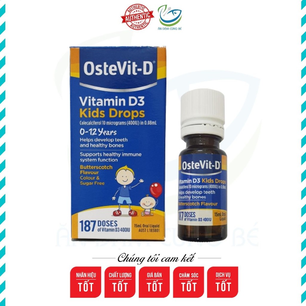 VITAMIN D DẠNG NHỎ GIỌT OSTEVIT- D MẪU MỚI - ÚC